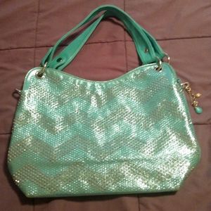 Aqua Shimmer Mermaid Handbag